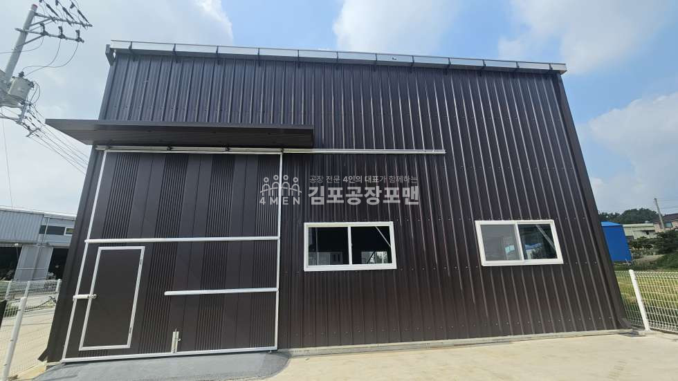 경기 김포시 통진읍 2차선 대로변 가설창고 48평 있는 공장창고 (식당 소매점 전시장) 월세 매물번호 10023 사진 4