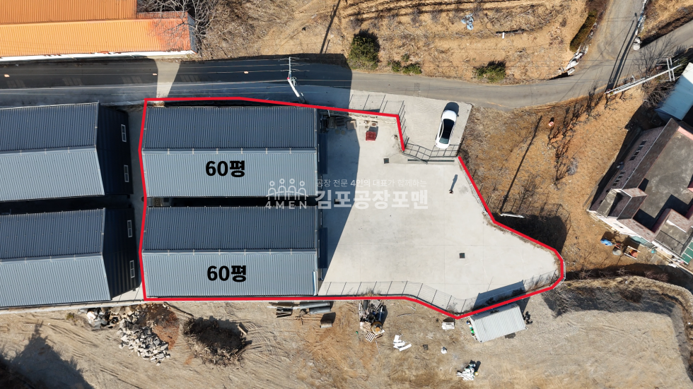 경기 김포시 대곶면 쇄암리 1,2동 저렴한 신축급 단독마당 임대공장 월세 매물번호 10198 사진 1