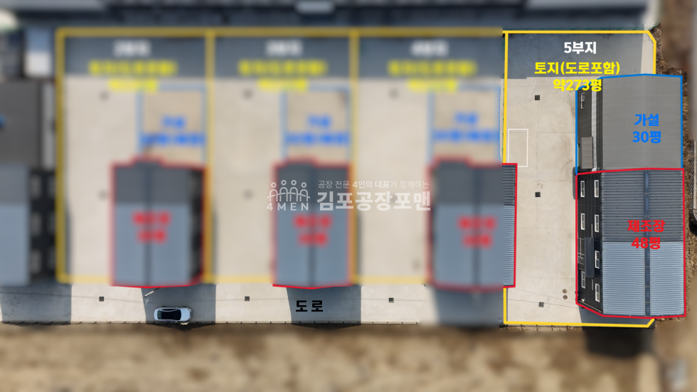 경기 김포시 월곶면 군하리 1동 저렴한 위치 좋은 신축 제조장 (5부지) 매매 매물번호 10234 사진 1