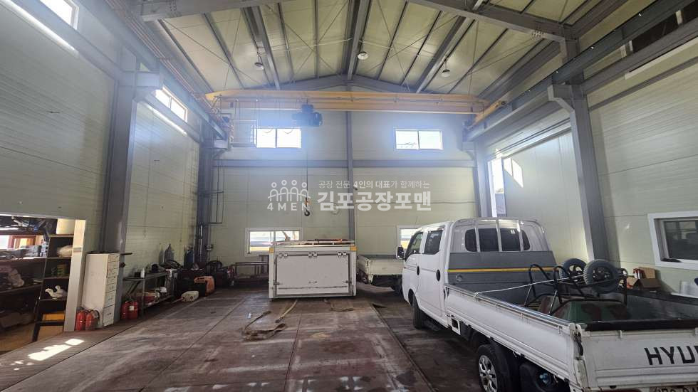 경기 김포시 대곶면 [가격인하] 사무실 호이스트 츄레라 진출입 가설천막 고전력 다 갖춘 귀한 소형공장매매 매매 매물번호 10175 사진 3
