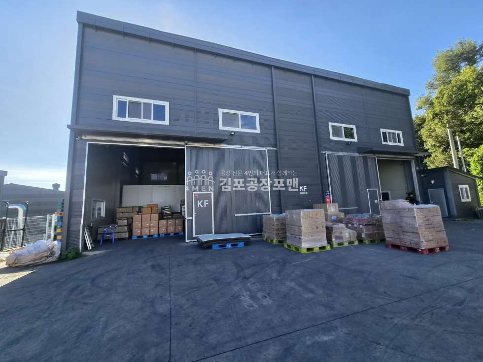 경기 김포시 대곶면 쇄암리 A동 층고 높고 폭 넓은 120평 규모 다 갖춘 임대 공장!! 월세 매물번호 10372 사진 2